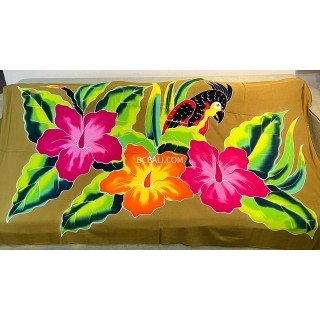 New Design Rayon Sarong Hand Painted Beachwear for Summer